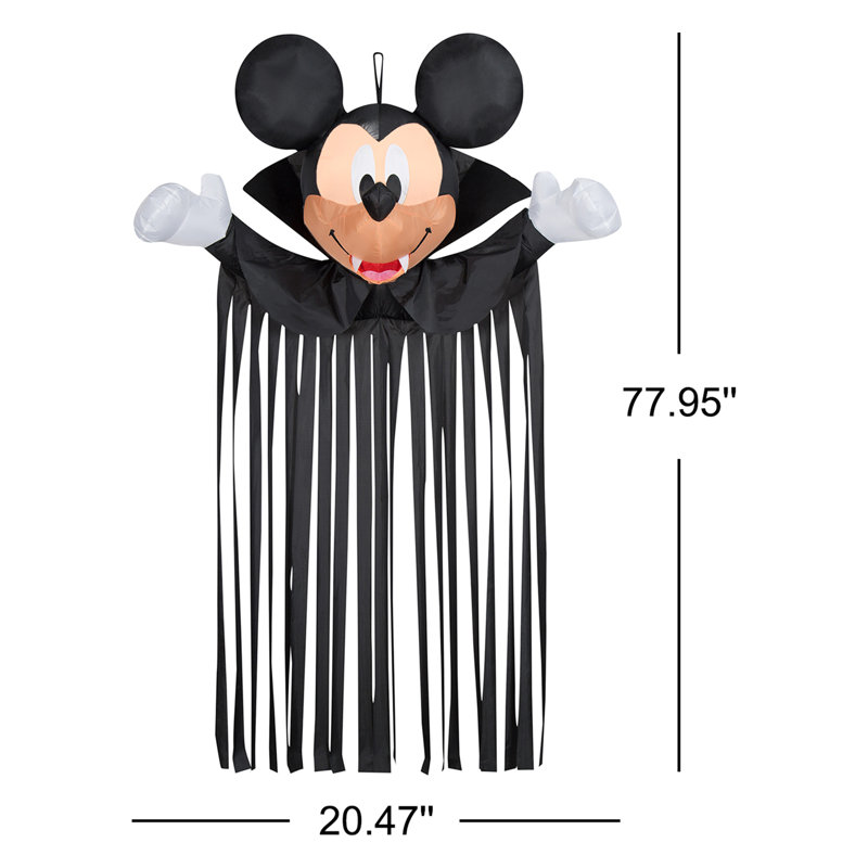 Cintre de porte gonflable Mickey Head W Streamers