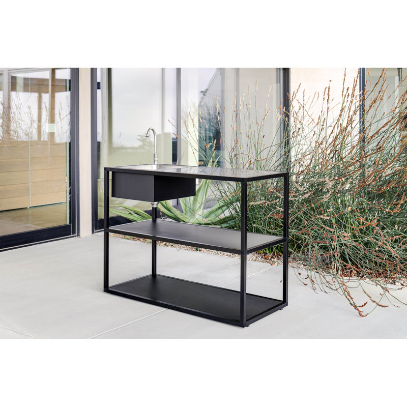 Outdoor Kitchen Series 47'' Aluminum 1 Grade 304 Stainless Steel Freestanding Outdoor Sink