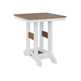 Berlin Gardens Garden Classic Regular Top With White Base Square Bar Table
