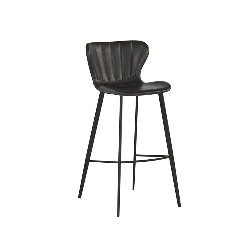 Tabouret de comptoir Immani, Tabouret de bar (siège d'une hauteur de 30 po), Noir
