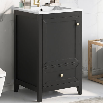 20'' Single Bathroom Vanity With Ceramic Top