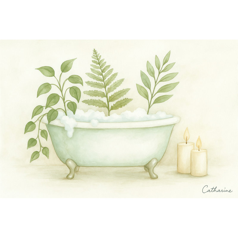 Art botanique sur toile Botanical Soak, H 24 po x l 36 po