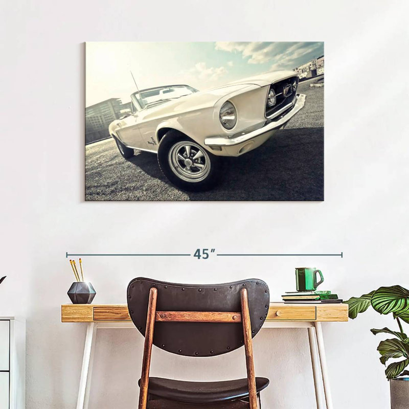 Voiture décapotable Ford Mustang de 1968, H 26 po x l 39 po