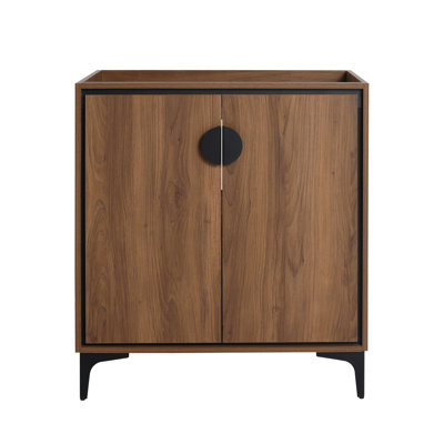 Armoire de meuble-lavabo autoportante 30 po avec 2 portes, structure en bois d'ingénierie (armoire seulement) | Idée de cadeau