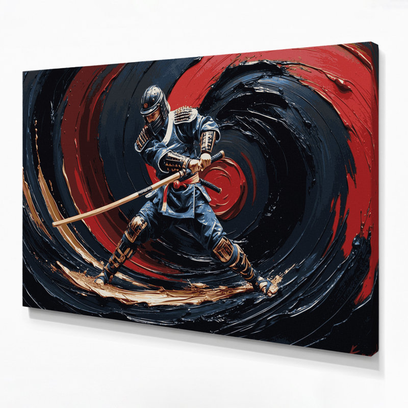 Art mural sur toile Sports Kendo, H 8 po x l 10 po