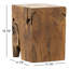 Duvall Outdoor Square Teak Side Table