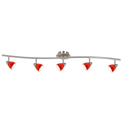48'' 5 -Light Fixed Track Track Kit with Dimmable and Adjustable Head