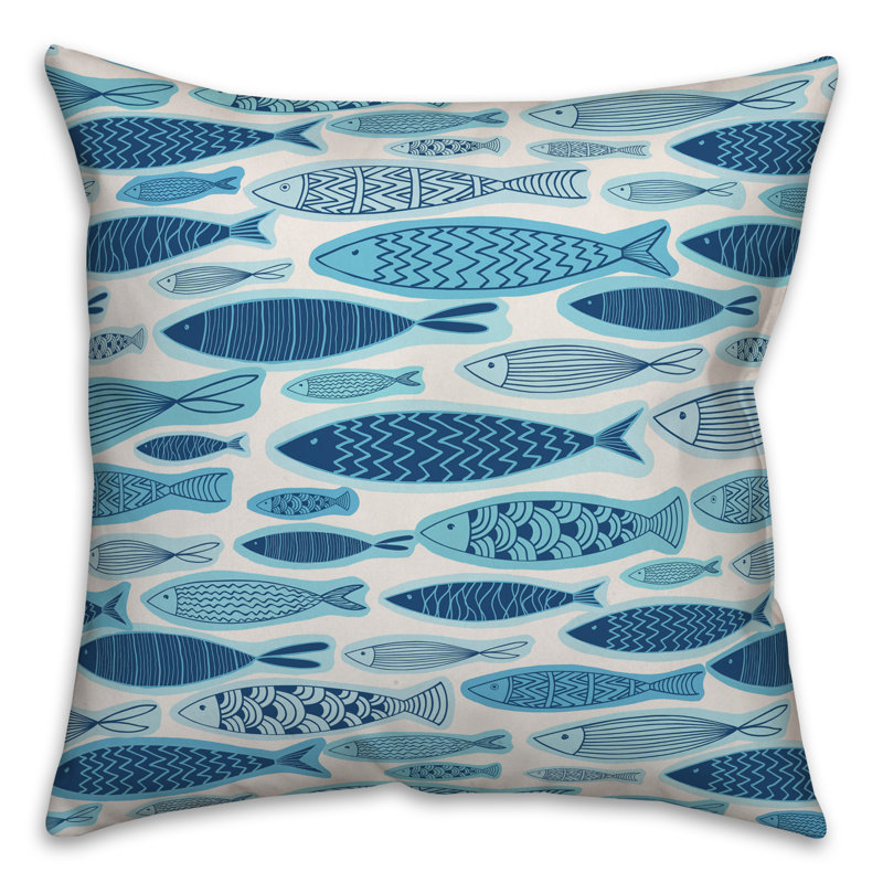 Cheerful Coastal 20" x 20" Throw Pillow