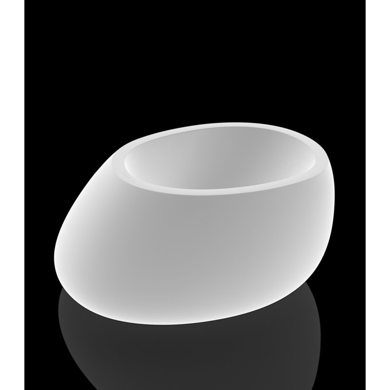 Pot de fleurs en pierre avec réservoir, H 15,75 po x l 31,5 po x P 25,5 po
