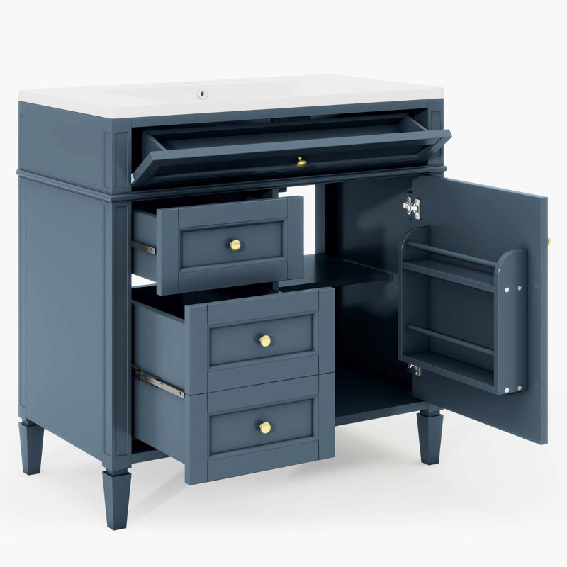 Alkinoi 36'' Single Bathroom Vanity with Top