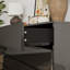 Commode 8 tiroirs avec finition brillante et lumière chaude-2101389924