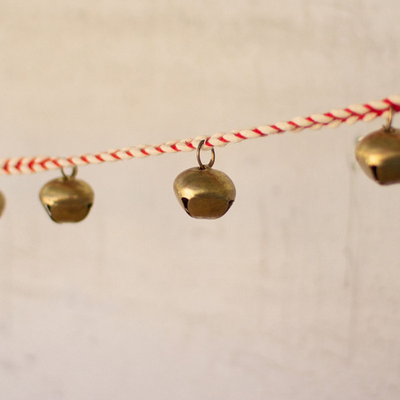  Guirlande Jingle Bell pour manteau de cheminée et escalier