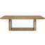 Structure en chêne composite 7 pièces avec assise rembourrée et table rectangulaire, chenille en bois composite, 4 sièges à 2 accoudoirs, structure de table, chaises