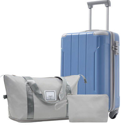 20 Inch Carry On Luggage Set 3 Piece with Spinner Wheels, Lightweight Hardshell ABS Suitcase for Weedend Getaways, Business Travel