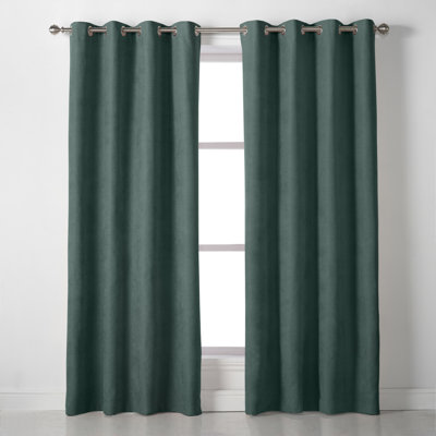 Nalaiyah Velvet Chenille Eyelet Room Darkening Curtains
