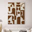 Ensemble d'art mural Mid-Century moderne en toile rectangulaire 2 pièces pour le salon-126497047