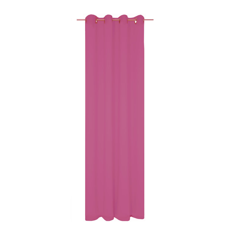 Zoee Eyelet Blackout Curtain, 145cm Width x 220cm Drop, Rosa