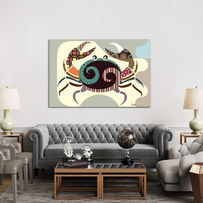 «Cancer Zodiac» par Lanre Studio, impression sur toile tendue, H 40 po x l 60 po x 1,5 po
