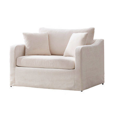 43.9 Inch Wide Modern Upholstered Accent Chair With Metal Legs, Perfect For Reading And Relaxation