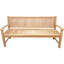 Banc de jardin et de patio en bois de teck massif Catlett-1010114950