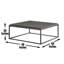 Tekoa - Table basse - Brun foncé