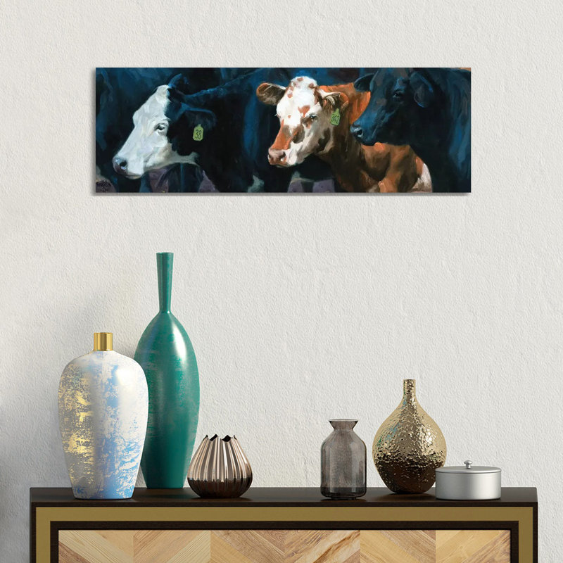 The Gossips by Jack Sorenson - Wrapped Canvas Panoramic Print, 30.48 cm H x 91.44 cm W