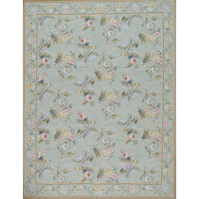 Gros Point Needlepoint One-of-a-Kind 8.0 X 10.0 Wool Area Rug