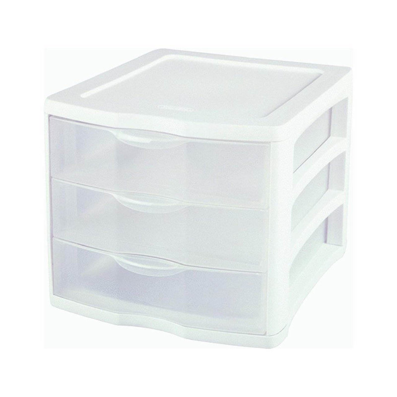 Système de rangement 3 tiroirs Sterilite Clearview