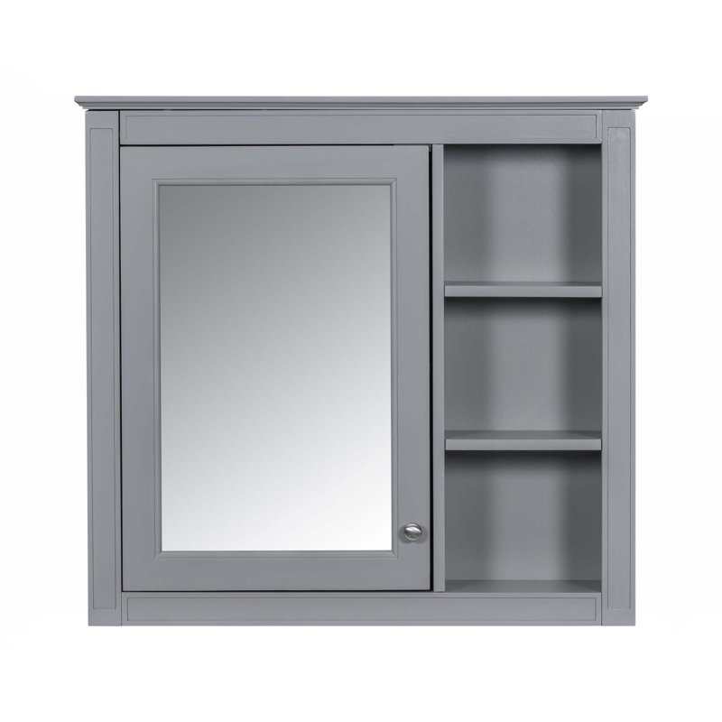 Wall Mounted Bathroom Storage Cabinet, Gray