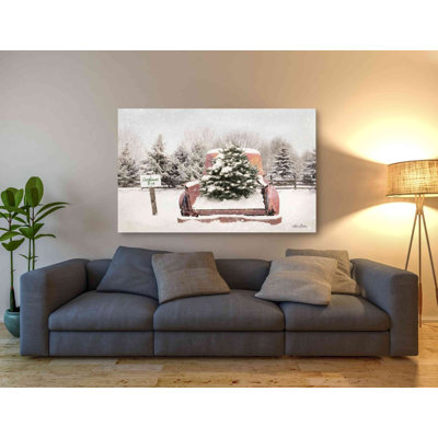 «Rustic Christmas Trees» par Lori Deiter, art mural sur toile