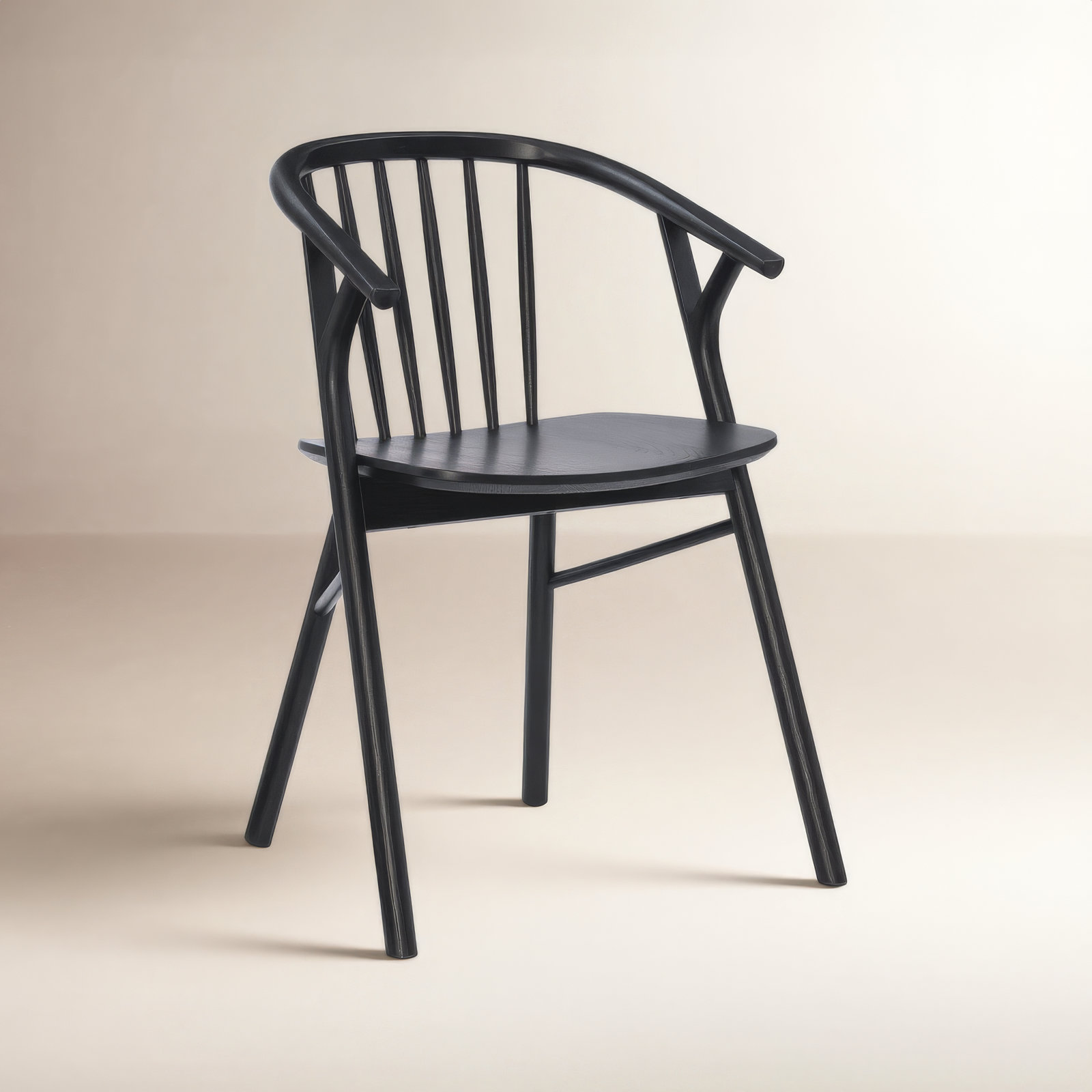 Fincher Dining Armchair, Black