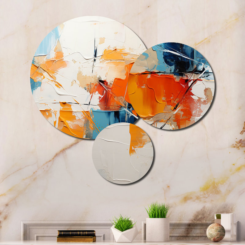 Abstract Wall Decor on Metal