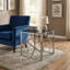 Azor Glass Top Frame End Table