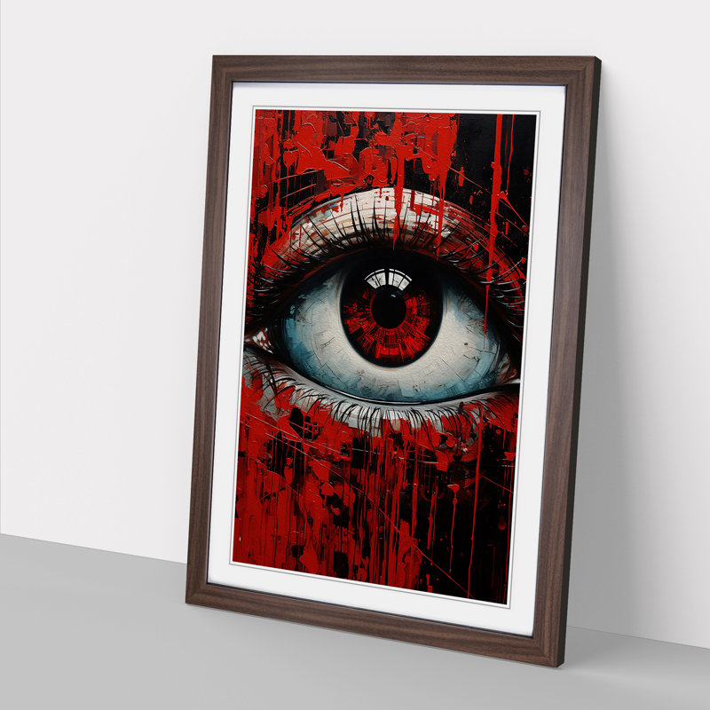 Eye Futurism - Framed Print, Walnut, 64cm H x 46cm W x 2cm D