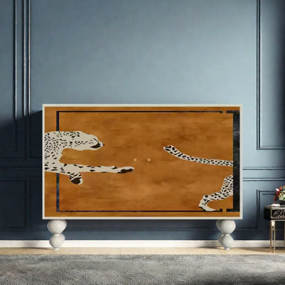 Armoire d'appoint à deux portes de luxe Modern Light