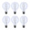 6 Watt LED - Flex Gray Filament - G25 Loop - Medium Base - 2700K CCT - Clear - 120 Volt