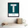 Tehran City Map Tehran Teal - Single Picture Frame Typography