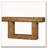 Farmhouse Two-Tier Console Table with U-Shaped Base Easy Assembly-1049113611