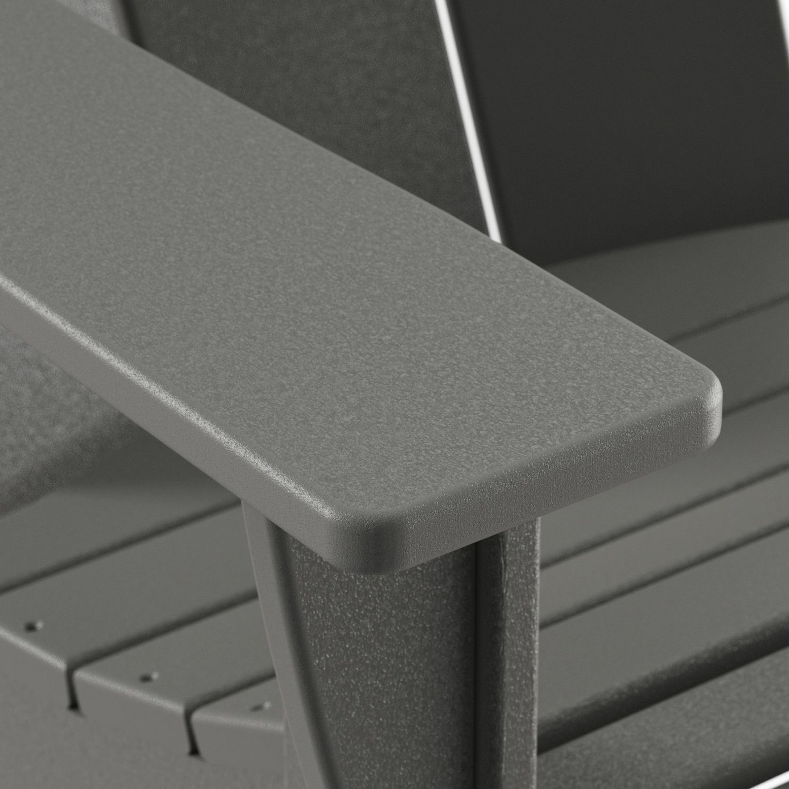 POLYWOOD® Modern Adirondack Chair, Slate Gray