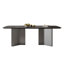 Simple Modern Rectangular Rock Slab Dining Table