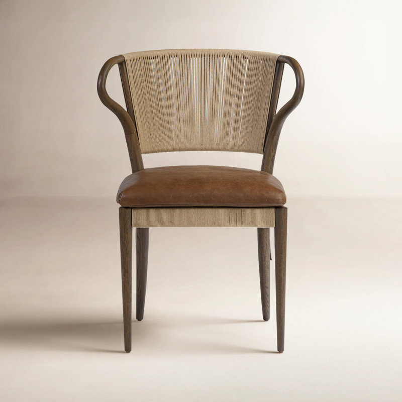 Amira Armless Dining Chair, Brown/Dulane Mahogany