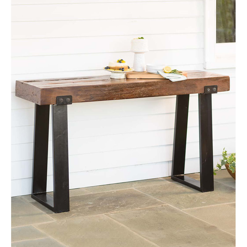 Richland 54.25'' Solid Wood Top Console Table