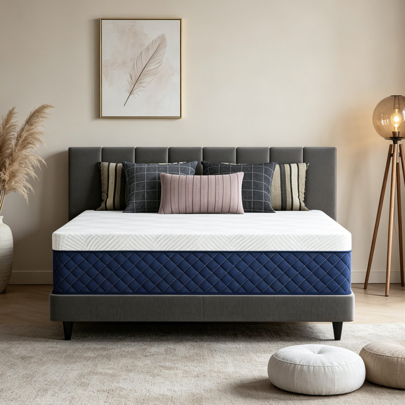 34cm Medium Gel Memory Foam Pocket Sprung 3000 Mattress with Removable Washable Cover, Kingsize (5')