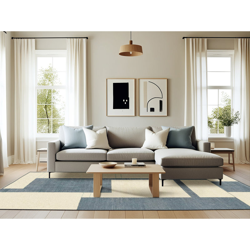 Aliene Abstract Indoor Rug, Rectangle 6' x 9'