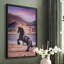 Sunlit Horses II, reproduction encadrée - bois massif-581202508-581202515