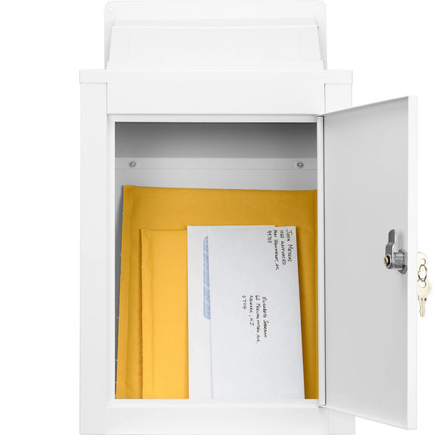 Through-The-Wall Drop Box with Adjustable Chute