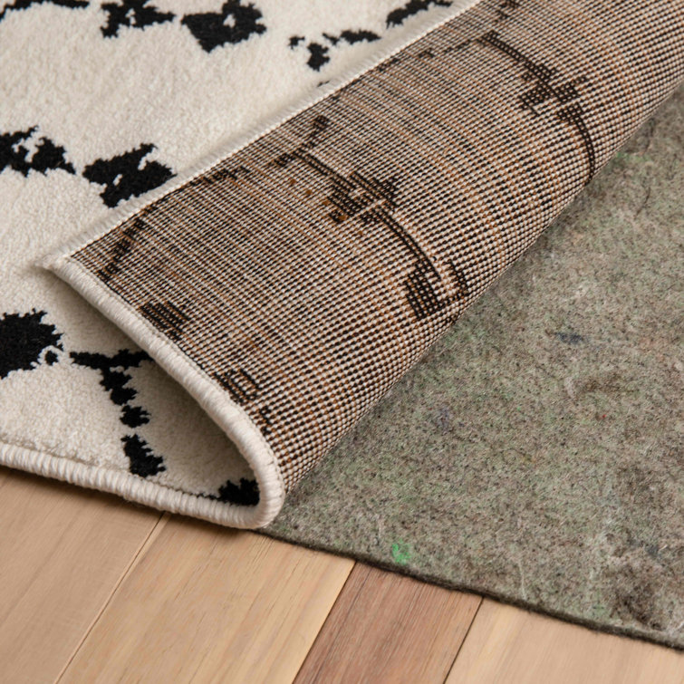 Rugs.com - 4' x 6' Everyday Performance Rug Pad 1/4 Thick Felt & Non-Slip Backing Perfect for Any Flooring Surface