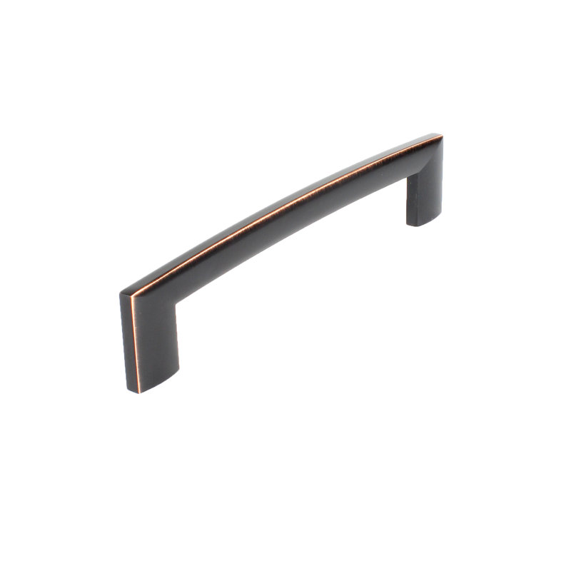 Poignée barre 6 5/16" au centre Villon, Nickel satiné mat