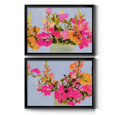 " Saturated Spring Blooms I " 2 - Pieces Painting Print