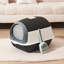 Polyethylene Plastic Enclosed Litter Box with Scoop
